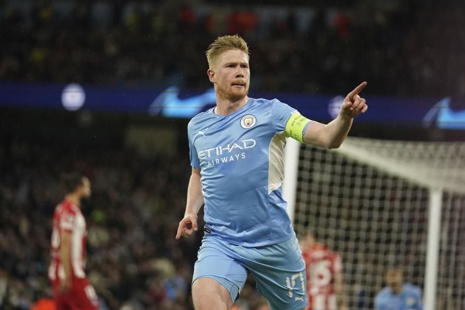 De Bruyne festeja el gol del encuentro.