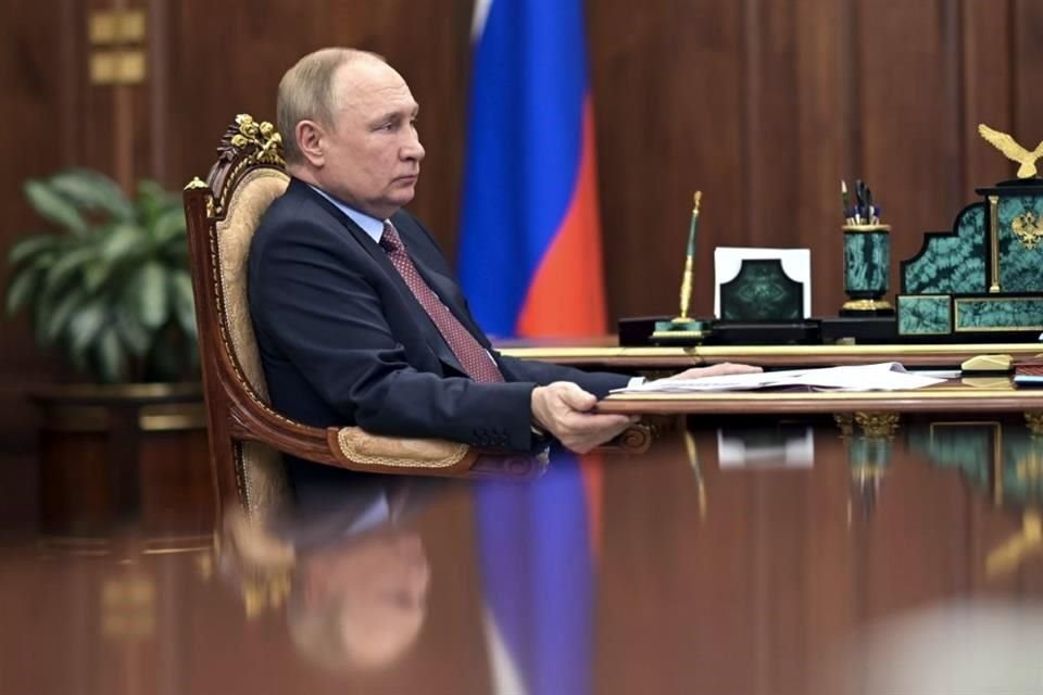 El Presidente ruso, Vladimir Putin, durante una reunión de trabajo en el Kremlin.