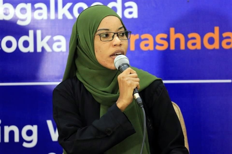 Nasrin Mohamed Ibrahim es la editora en jefe del medio Bilan.
