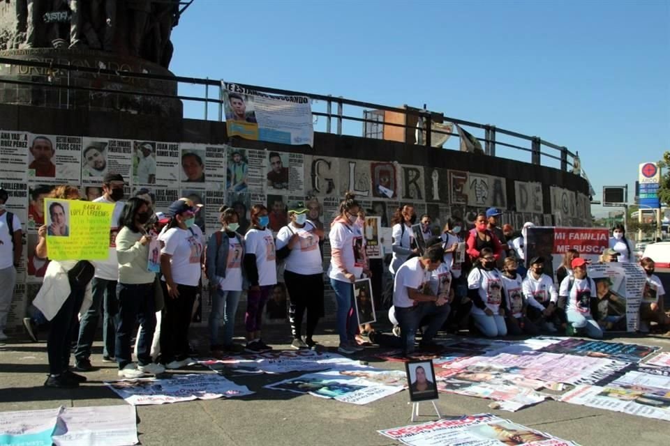 Colectivo marcha y repudia asesinato de una persona desaparecida.