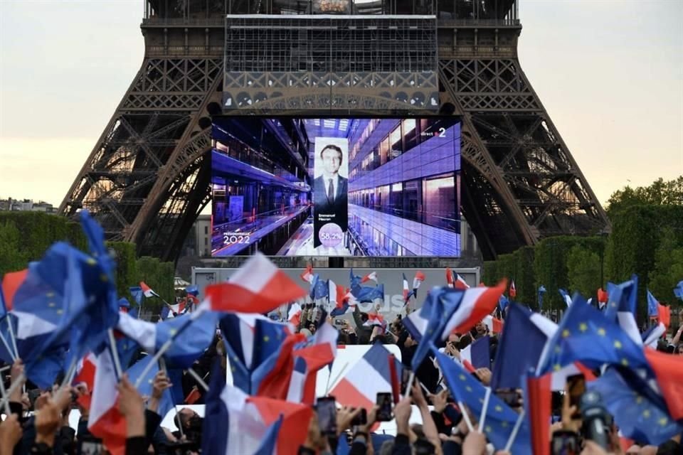 Macron logró vencer por segunda vez a la ultraderechista Le Pen.