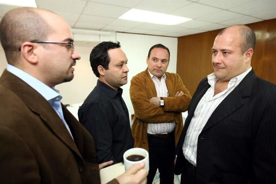 Ismael del Toro (de izq. a der.), Clemente Castañeda, Alberto Uribe y Enrique Alfaro.