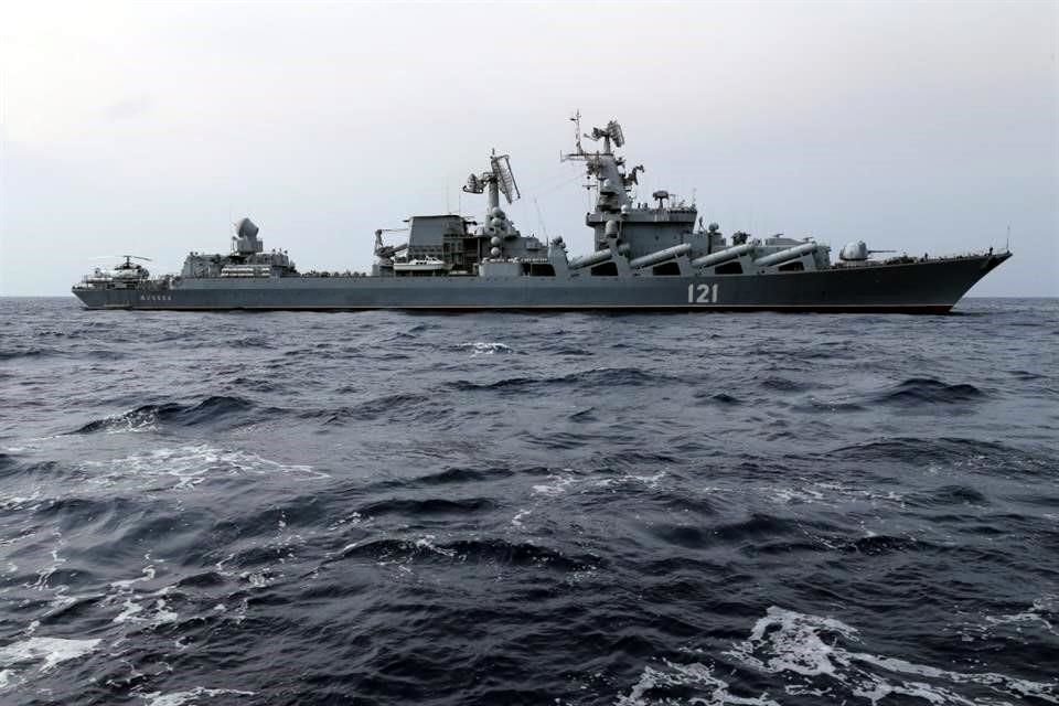El Moskva fue impactado por dos misiles Neptune el 13 de marzo y posteriormente se hundió. Rusia niega que haya sido víctima de ataque.