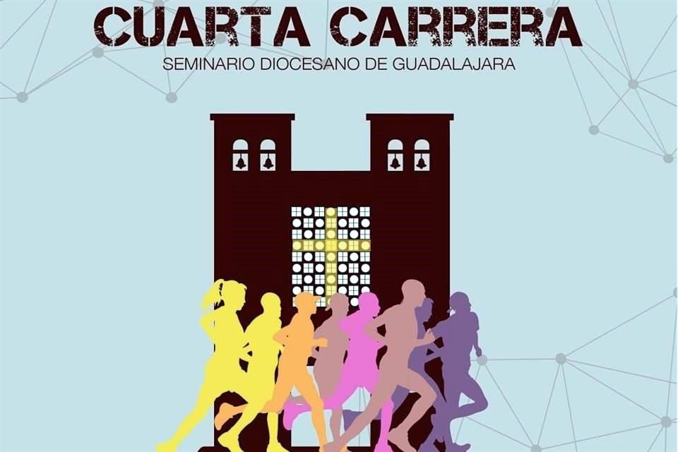 Poster oficial de la Cuarta carrera del  Seminario Diocesano de Guadalajara.