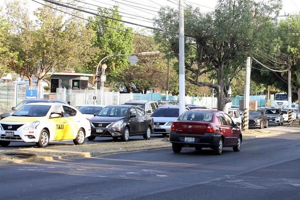 El congestionamiento se registró afuera de Palcco hasta Santa Margarita.