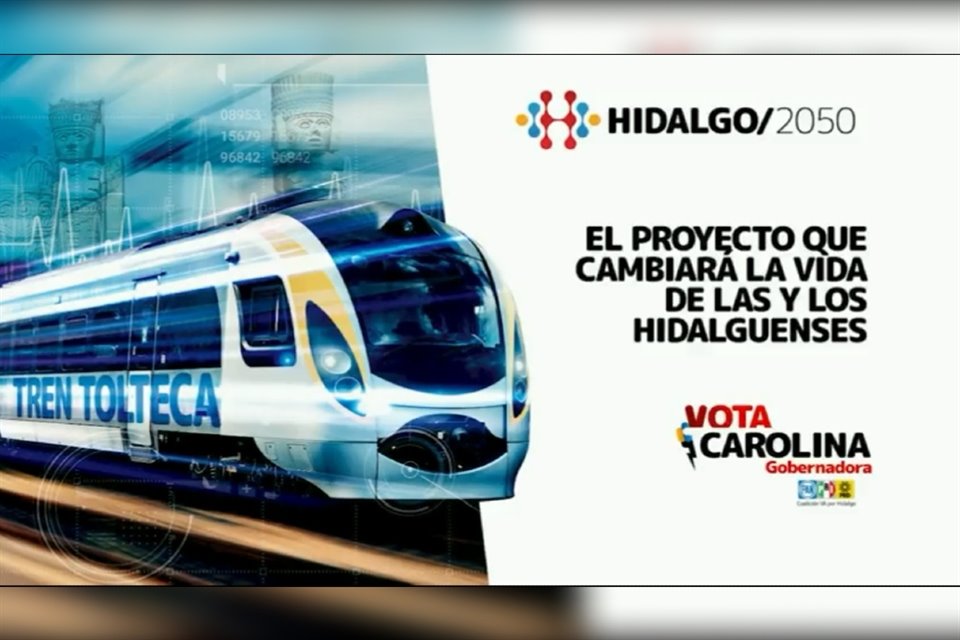 El Tren Tolteca es la propuesta de Carolina Viggiano, Candidata a la gubernatura de Hidalgo. 