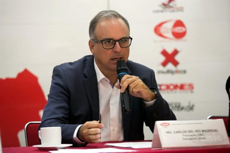 Carlos del Río Madrigal, presidente de la Cámara Mexicana de la Industria de la Construcción en Jalisco.