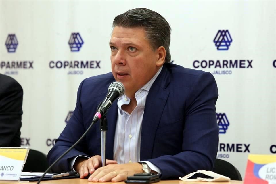 Carlos Villaseñor Franco, presidente de la Confederación Patronal de la República Mexicana en Jalisco.