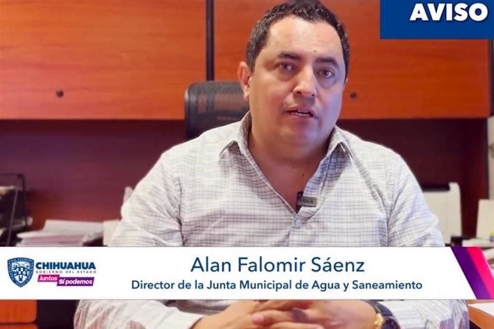 El responsable del agua en Chihuahua alertó a los ciudadanos sobre una baja en el suministro de agua potable.