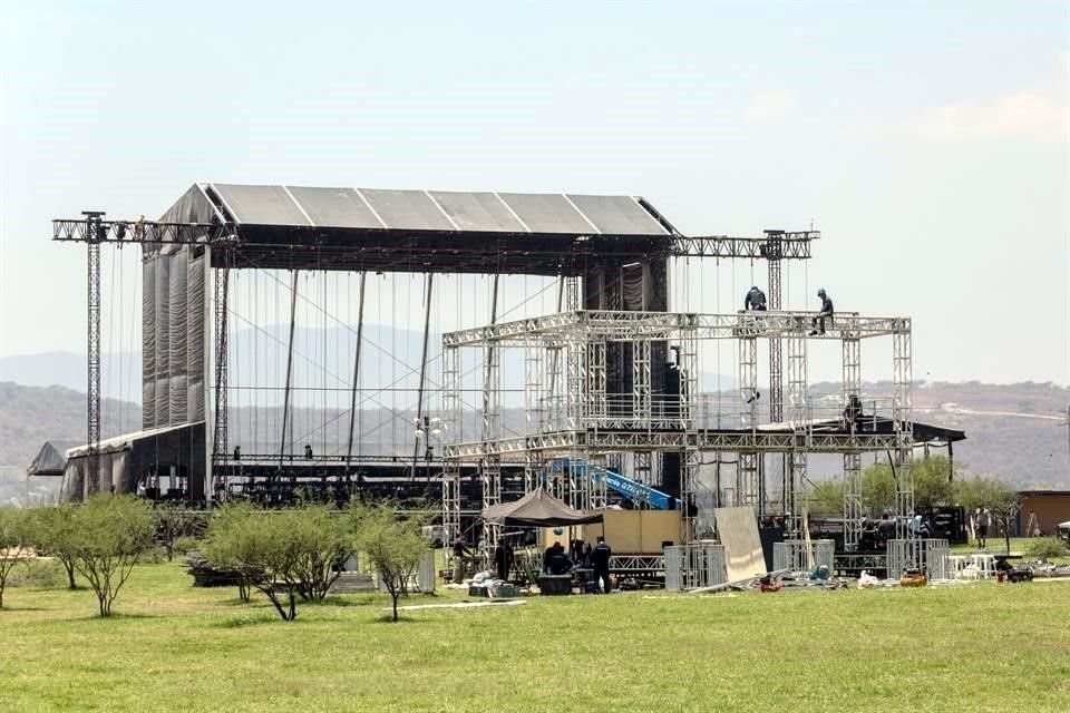 Desde el lunes arrancó el montaje en el Valle de la Arena VFG.