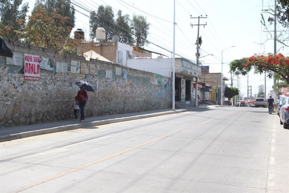 Renovación de la Avenida Alberto Mora López, en la Colonia Mesa Colorada de Zapopan.