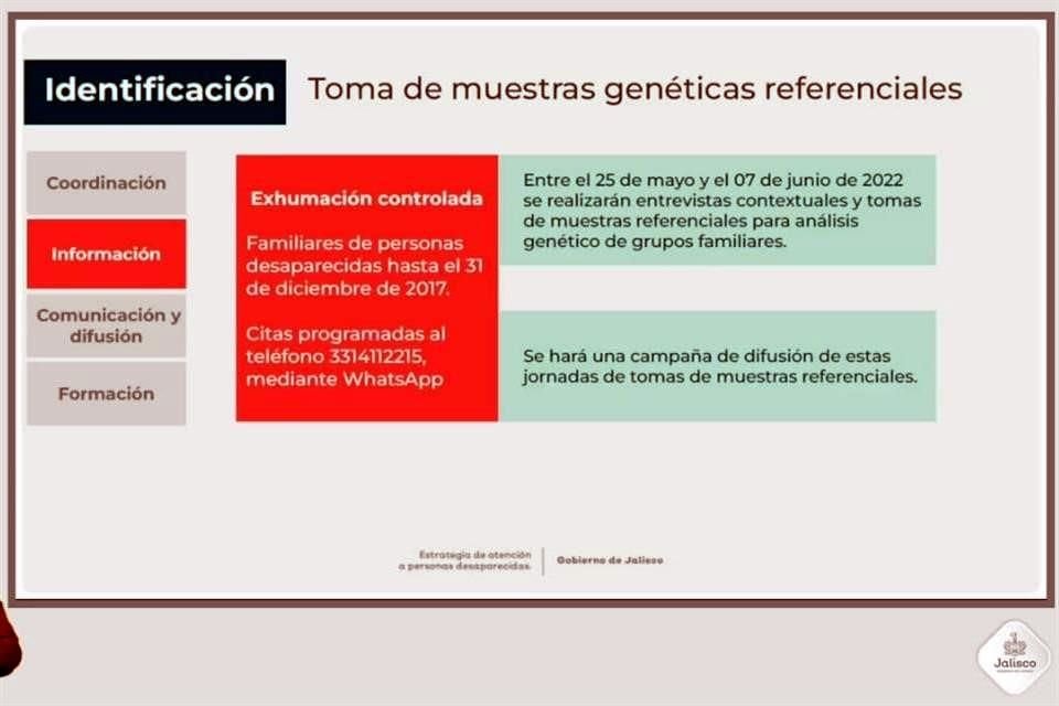 En la exhumación controlada se identificará a las personas fallecidas y se tomarán muestras de quienes creen que son sus familiares.