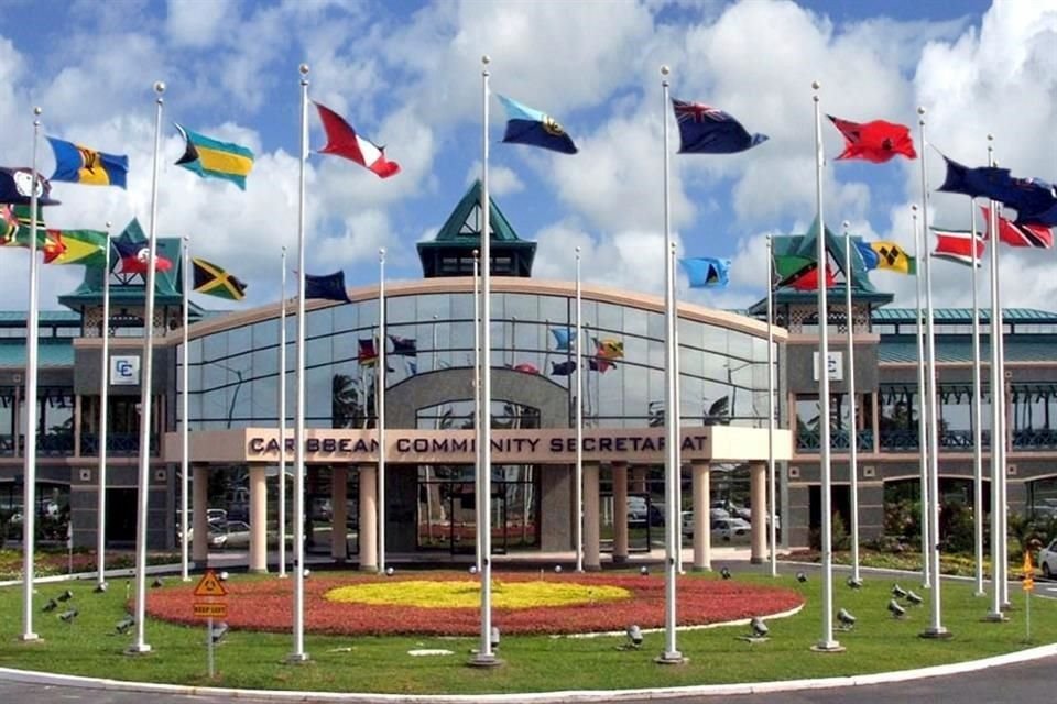 Vista exterior de la sede de la Comunidad del Caribe, en Georgetown, Guyana.