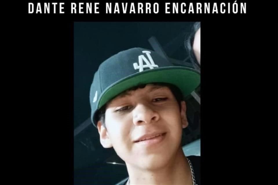 Dante René Navarro Encarnación, quien tiene 16 años, desapareció en Tlaquepaque y su familia está desesperada por encontrarlo.