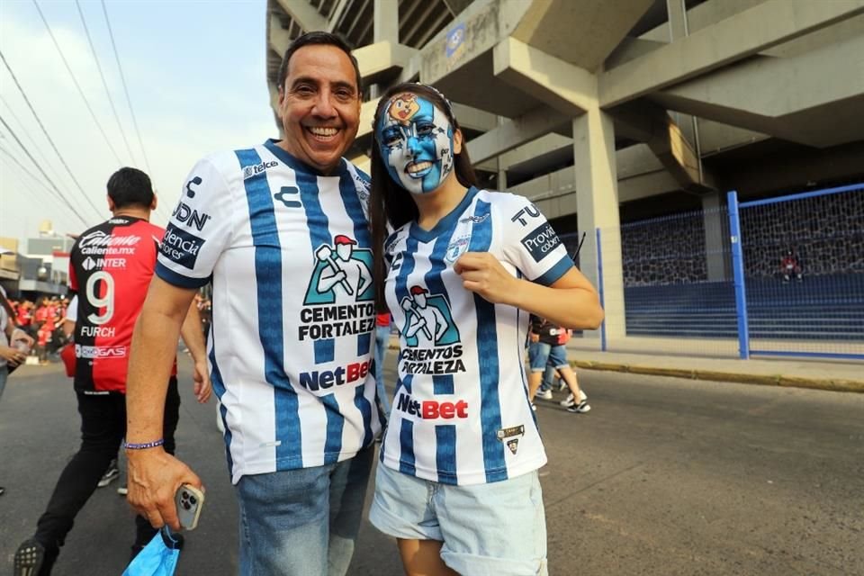 Seguidores del Pachuca presentes en la ida de la Final.