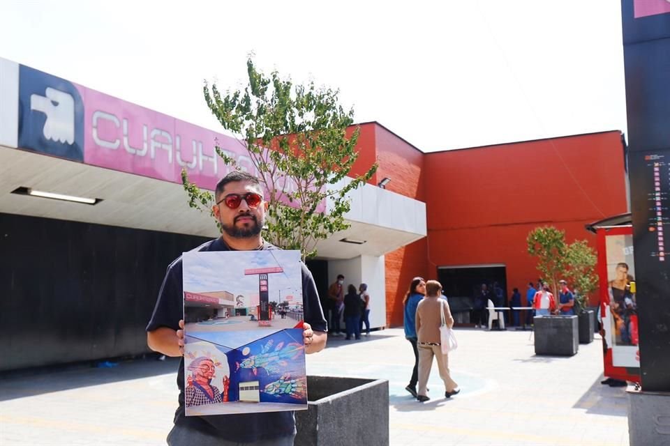 'Hacemos un llamamiento a la Alcaldía (Cuauhtémoc) a que cumpla con el acuerdo que firmó con nosotros sobre la reposición de este mural', dijo directora de Central de Muros.