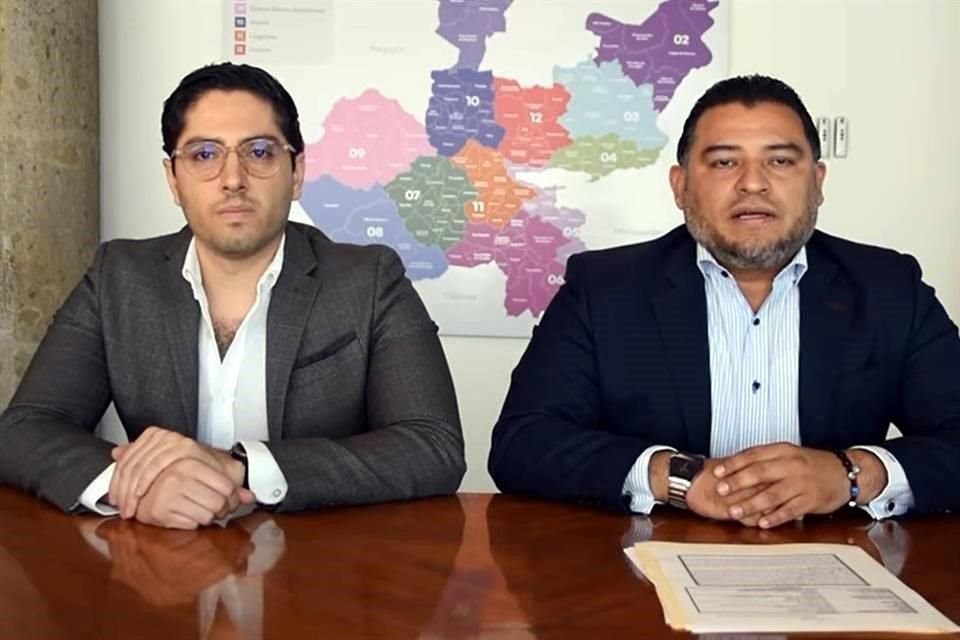 Ricardo Sánchez Beruben, Coordinador estratégico de Seguridad, y el Fiscal Luis Joaquín Méndez.