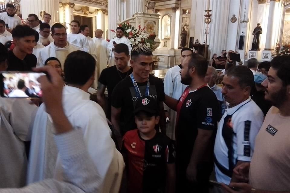 La misa de agradecimiento por el Bicampeonato del Atlas se realizó en Catedral.