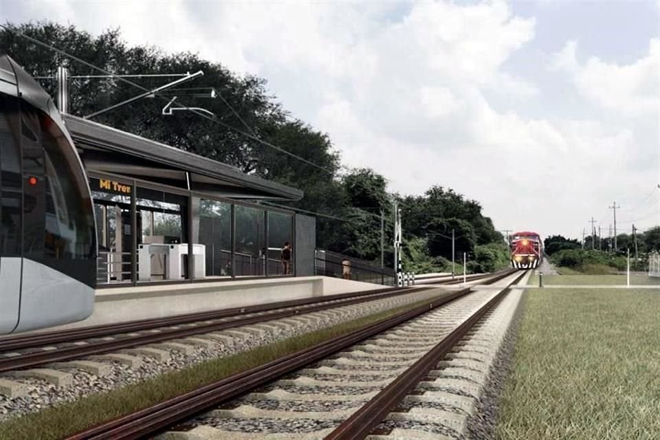 Render del Gobierno del Estado sobre lo que será la Línea 4 del Tren Ligero hacia Tlajomulco.