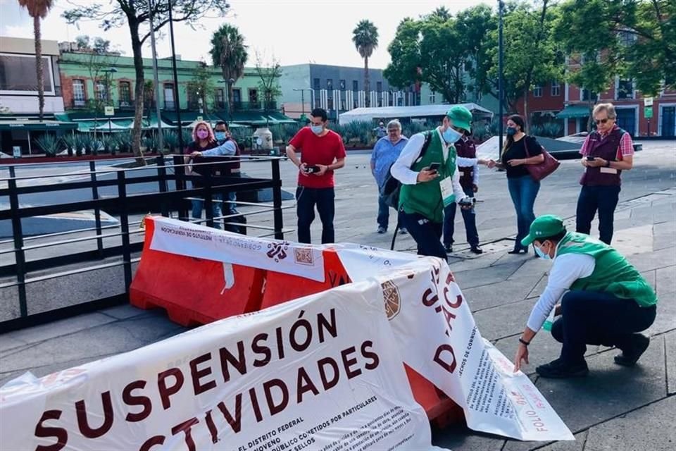 La Cuauhtémoc comenzó los trabajos el 31 de mayo sin las autorizaciones requeridas, explicó.