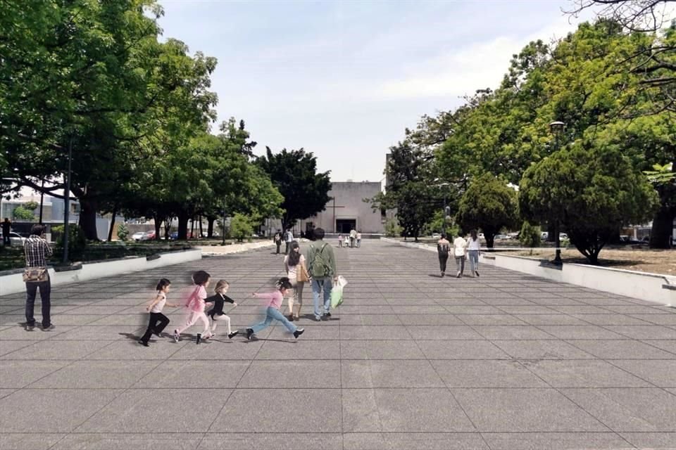 Este es el render que presentó Obras Públicas de Guadalajara, sobre el proyecto de remodelación.