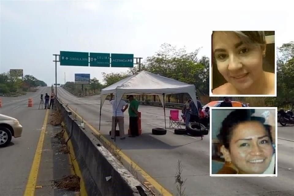 Amigos y familiares decidieron bloquear desde ese viernes, después de las 17:00 horas, la carretera Colima-Guadalajara para presionar a las autoridades que fueran encontradas con vida.