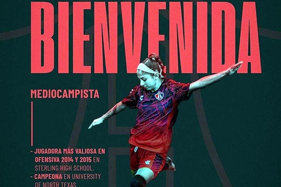 Sabrina Munguía es mediocampista, tiene 25 años y desde el Apertura 2019 jugaba para el León.