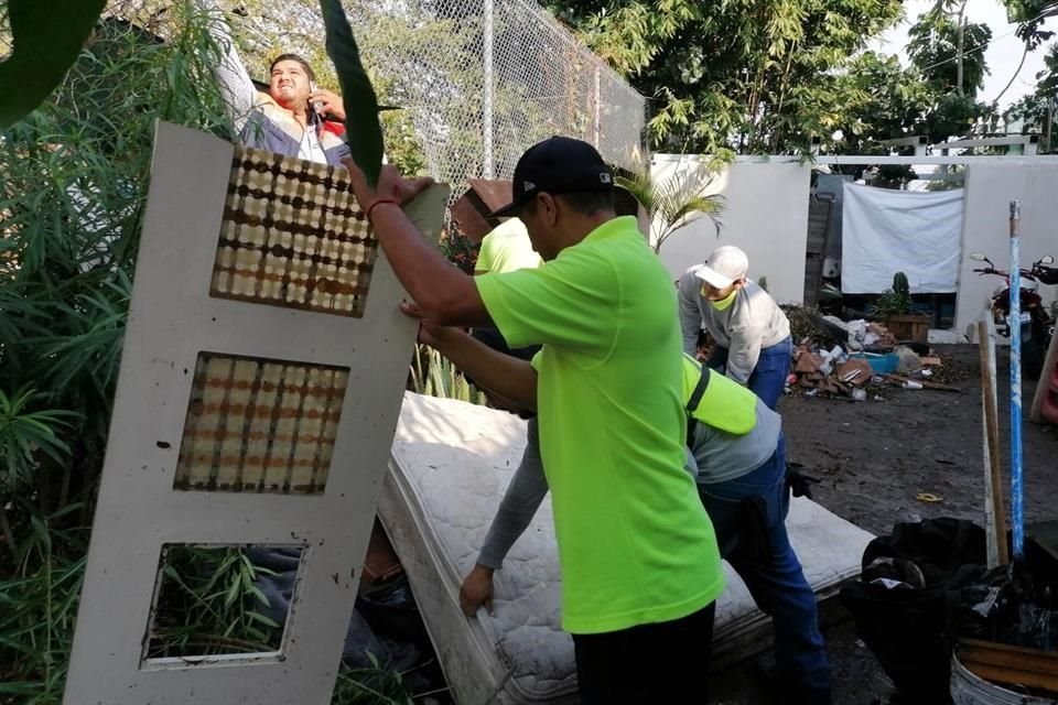 Fueron 12 las viviendas afectadas en la Colonia Independencia tras la lluvia de anoche.