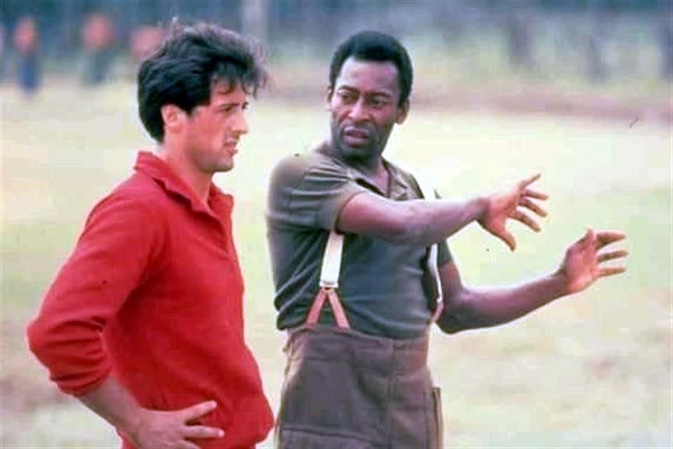 Pelé y Stallone en 'Escape a la Victoria'.