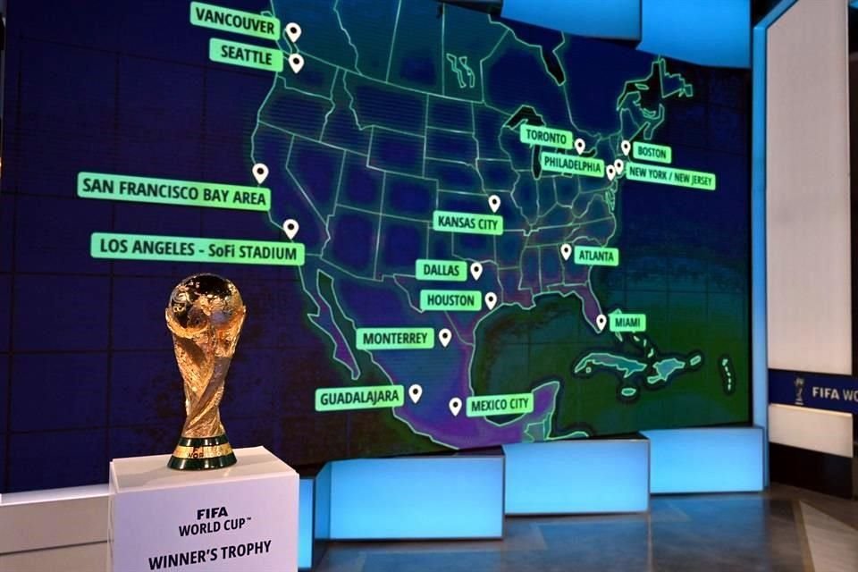 Estas son las 16 sedes para el Mundial 2026.