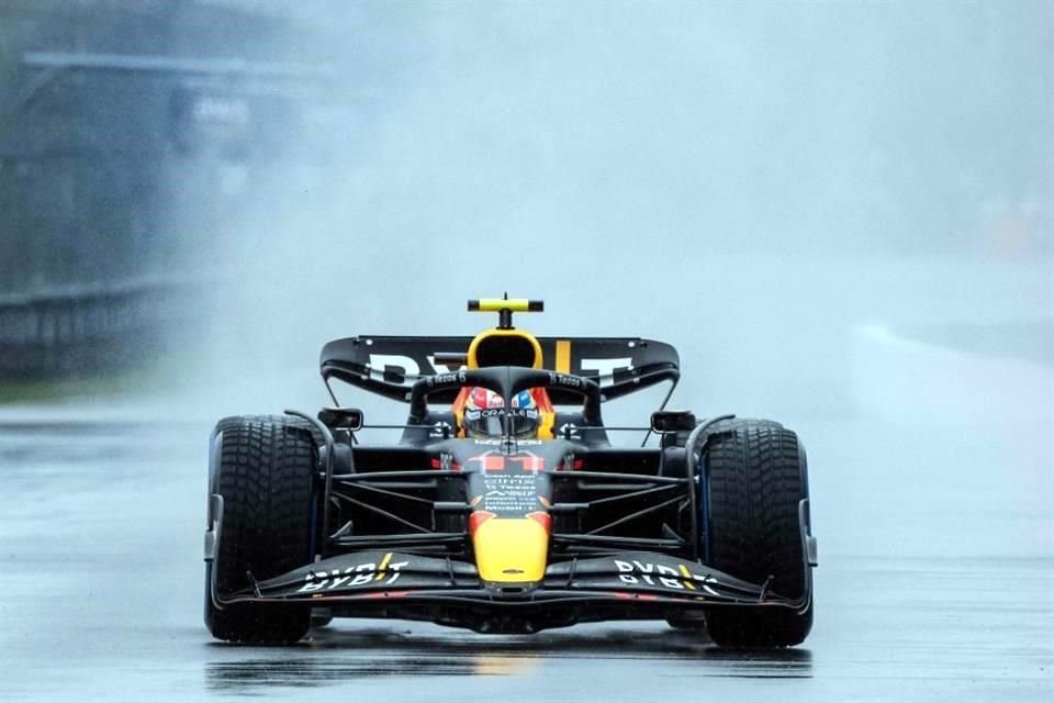 Sergio Pérez no pudo continuar en la qualy tras su impacto.