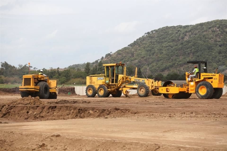 Aspectos de la obra donde se construirá El Centro de alto rendimiento de atlas.