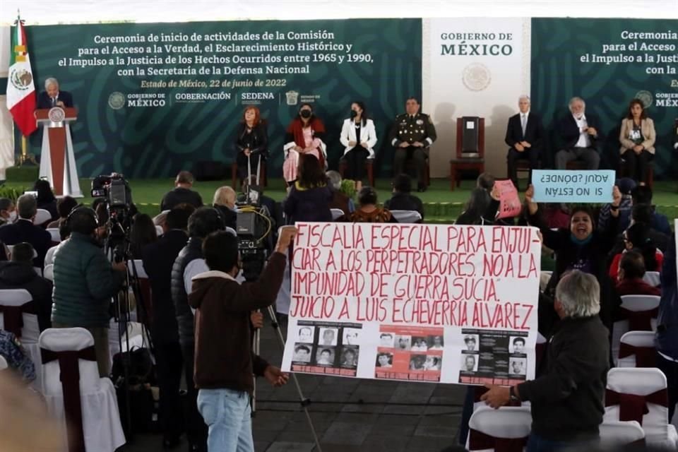 López Obrador durante su intervención en el Campo Militar 1.