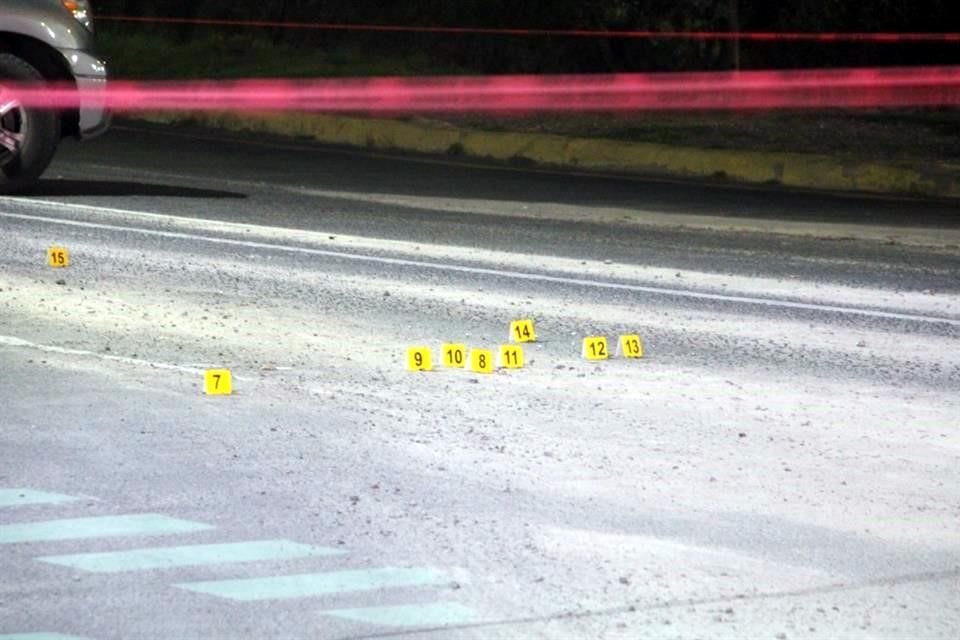 De acuerdo con la Comisaría de Zapopan, en la zona del ataque se recuperaron 16 casquillos de bala.