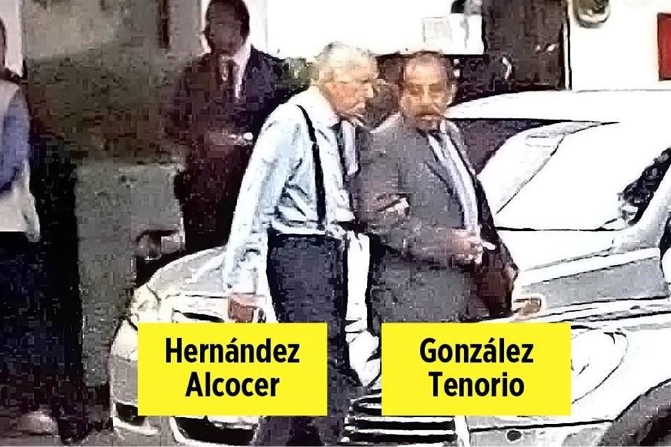 Imágenes obtenidas por REFORMA muestran a Prudencio González Tenorio, ex asesor del presidente del Tribunal de la CDMX, saliendo con el abogado Jesús Hernández Alcocer del restaurante Suntory.