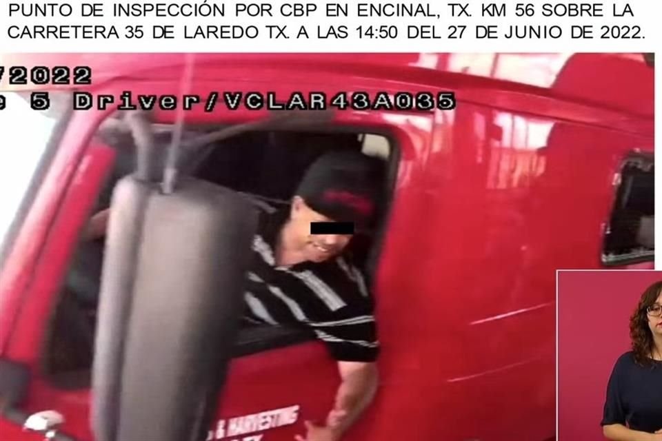 El chofer fue identificado como Homero, quien intentó hacerse pasar por migrante.