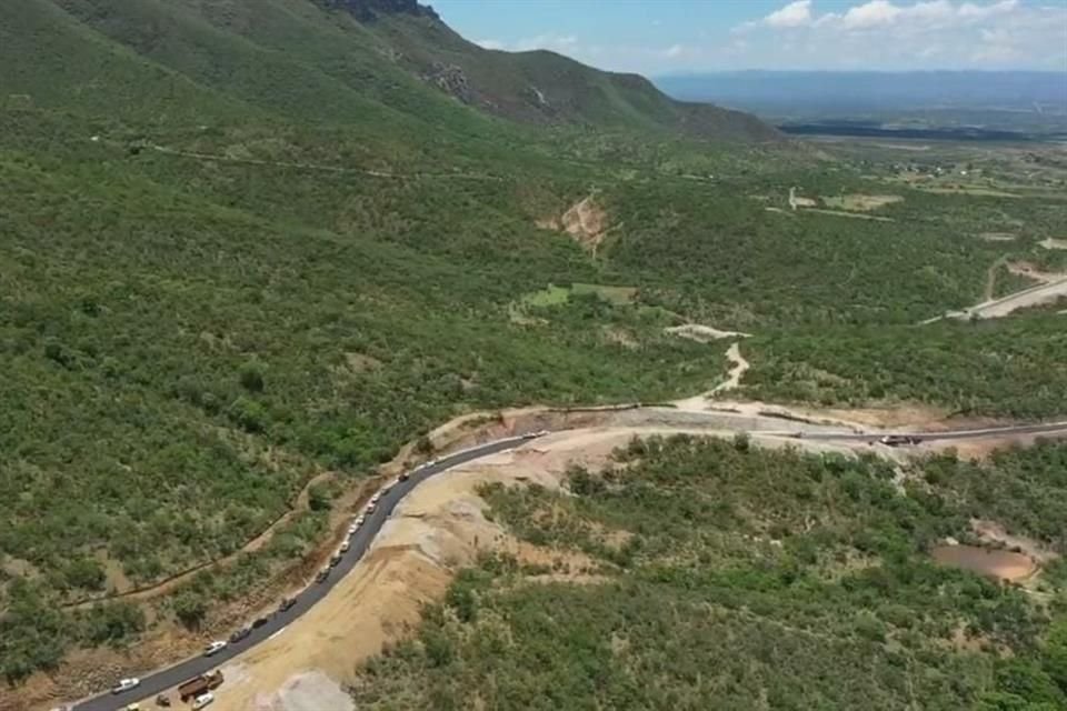 Tramo de la Carretera Colotlán-Aguascalientes.