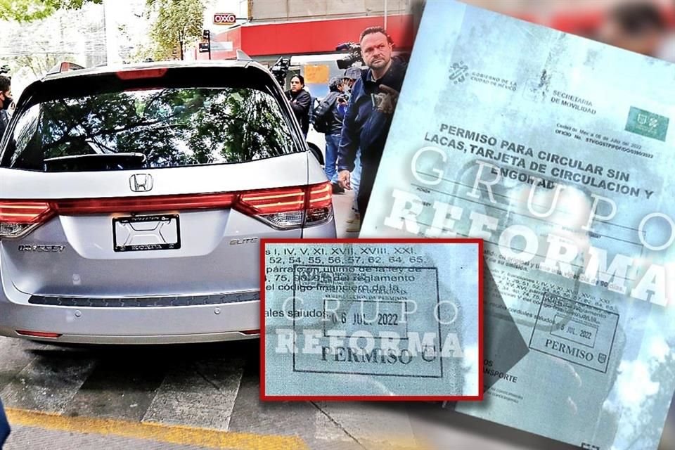 La Alcaldesa Sandra Cuevas fue exhibida circulando en un auto sin placas y con un permiso falso.