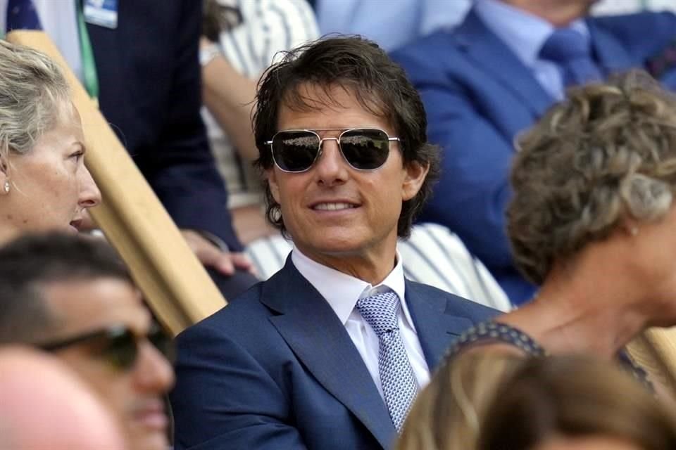El actor Tom Cruise fue una de las personalidades presentes en las tribunas.