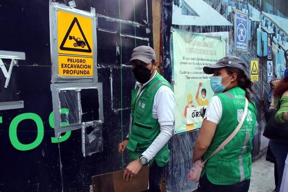 La construcción se realizaba en Área de Conservación Patrimonial, sin los permisos correspondientes por lo que se aplicaron medidas cautelares.