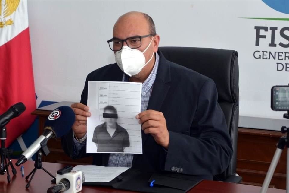 La Fiscalía del Estado informó la detención de uno de los presuntos homicidas, que se identificó como José Florentino 'N', de 21 años de edad.