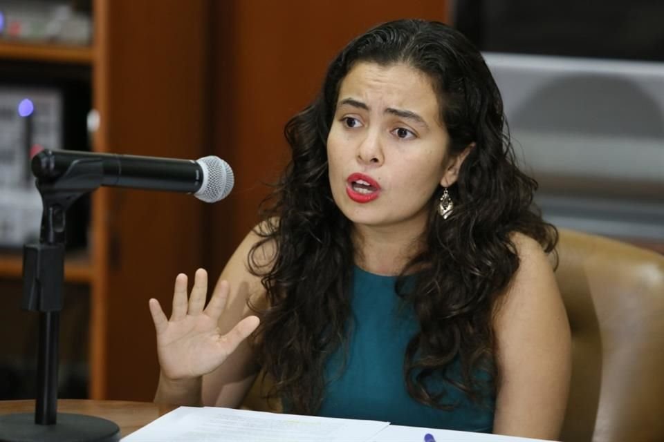 Natalia Mendoza, candidata a la presidencia del Itei y promovente del juicio de amparo que fue sobreseído.