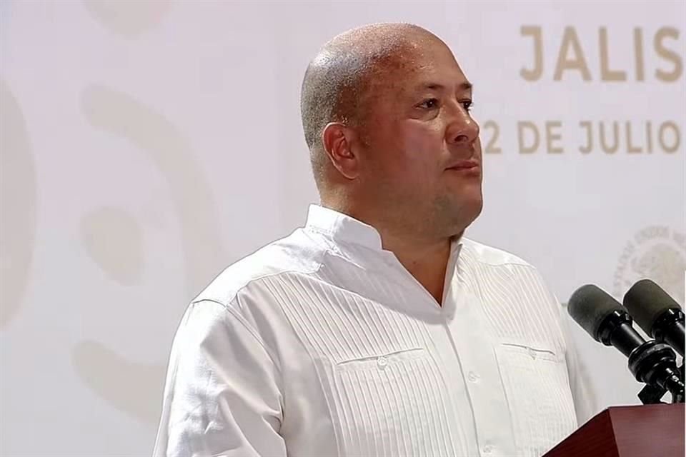 Enrique Alfaro, Gobernador de Jalisco, en conferencia mañanera de AMLO.