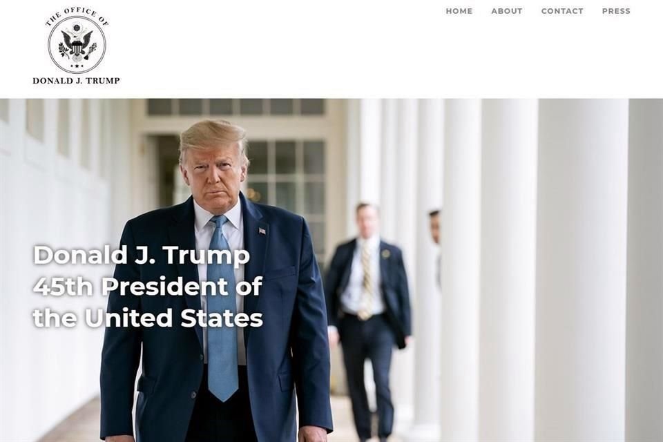 El sitio de Trump busca promover los logros de su Administración y avanzar en la agende de 'EU Primero'.