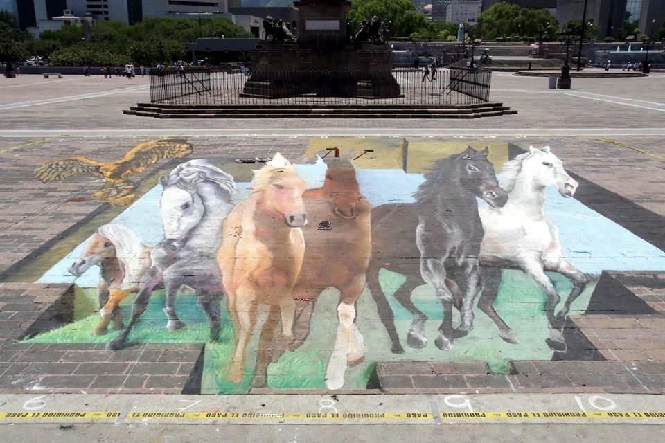 Exhibición de Caballos en 3D en Explanada de los Héroes en Festival Bella Vía.