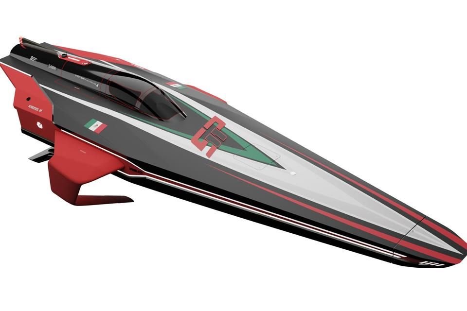 El prototipo de la regata del Equipo México.