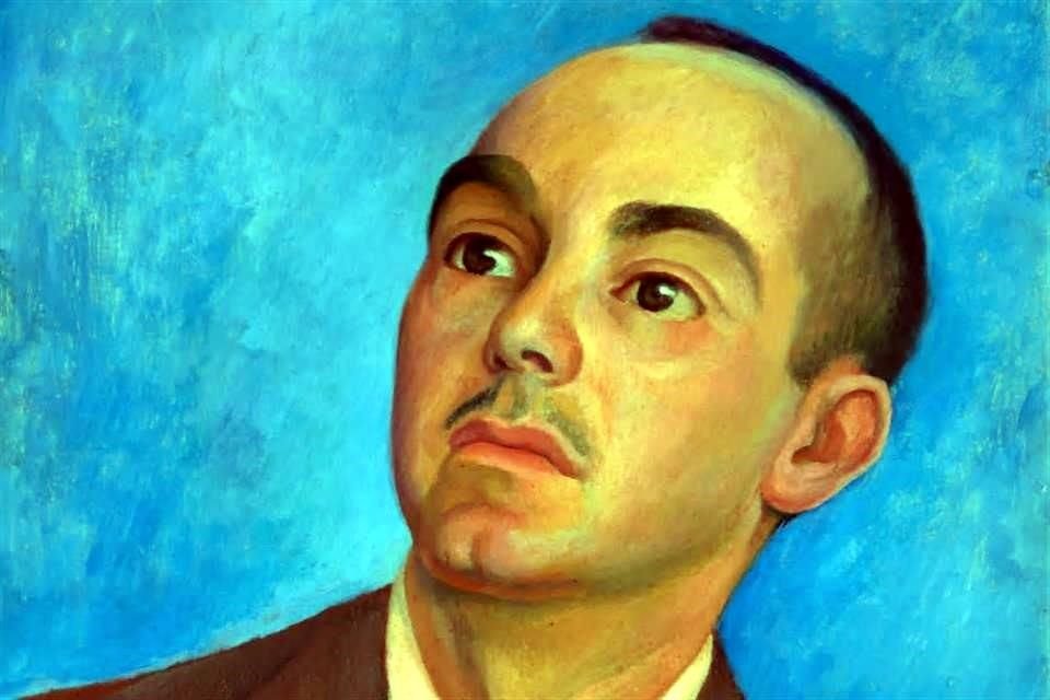 Detalle del retrato del poeta tabasqueño Carlos Pellicer pintado por Diego Rivera en 1942.