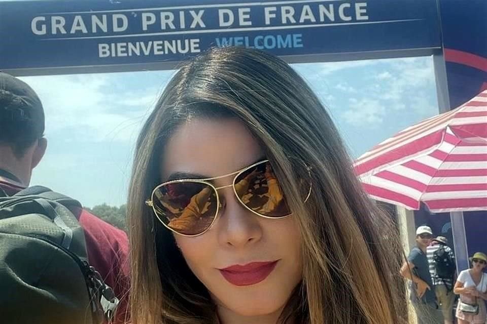 Patricia Paola Franco, directora de Justicia Cívica en Guadalajara, presumió que acudió al Grand Prix de Francia, realizado del 22 al 24 de julio en Le Castellet.