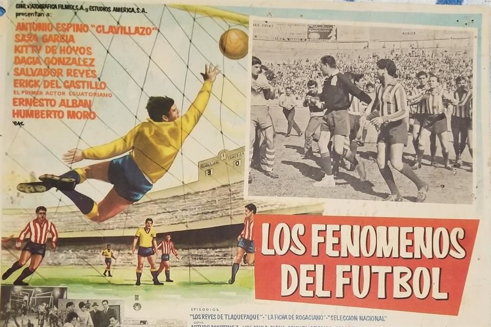 Cartel de la película Los Fenómenos del Futbol, que se filmó en 1963.