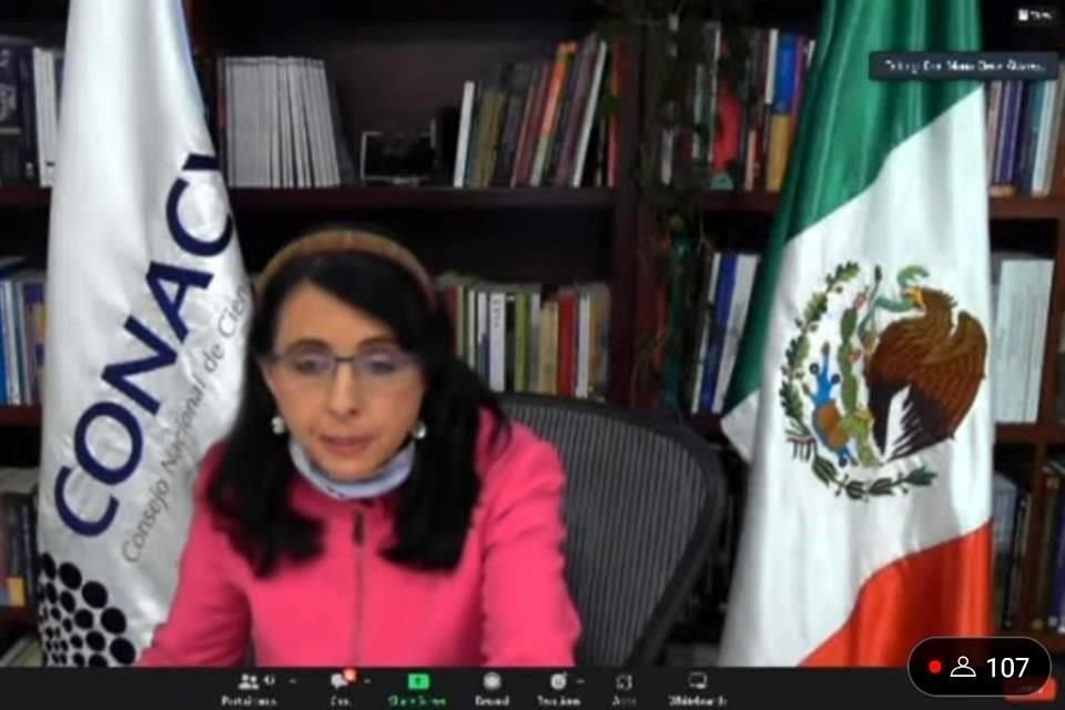 La directora del Conacyt sostuvo una reunión virtual con la Comisión de Ciencia, Tecnología e Innovación; el encuentro estaba pendiente desde hace 10 meses y duró más de cinco horas.